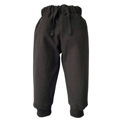 Трикотажні дитячі спортивні штани від 0 до 24 місяців чорні trousers007_56 фото