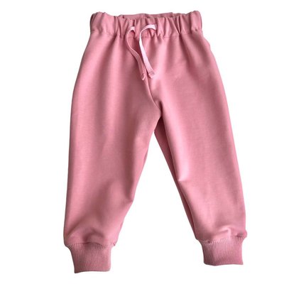 Трикотажні дитячі спортивні штани від 0 до 24 місяців рожеві trousers005_56 фото