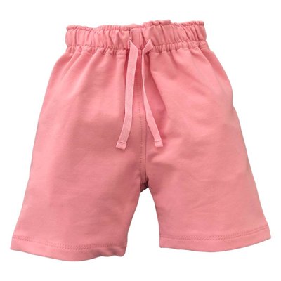 Трикотажні натуральні шорти від 1,5 до 6 років рожеві shorts005_104 фото