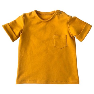 Трикотажна футболка від 1 до 6 років Гірчична tshirt002_80 фото