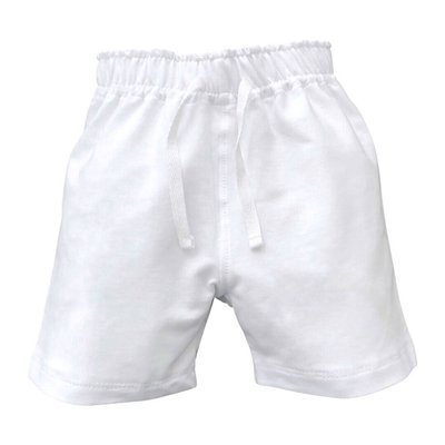 Трикотажні натуральні шорти від 1,5 до 6 років білі shorts009_86 фото